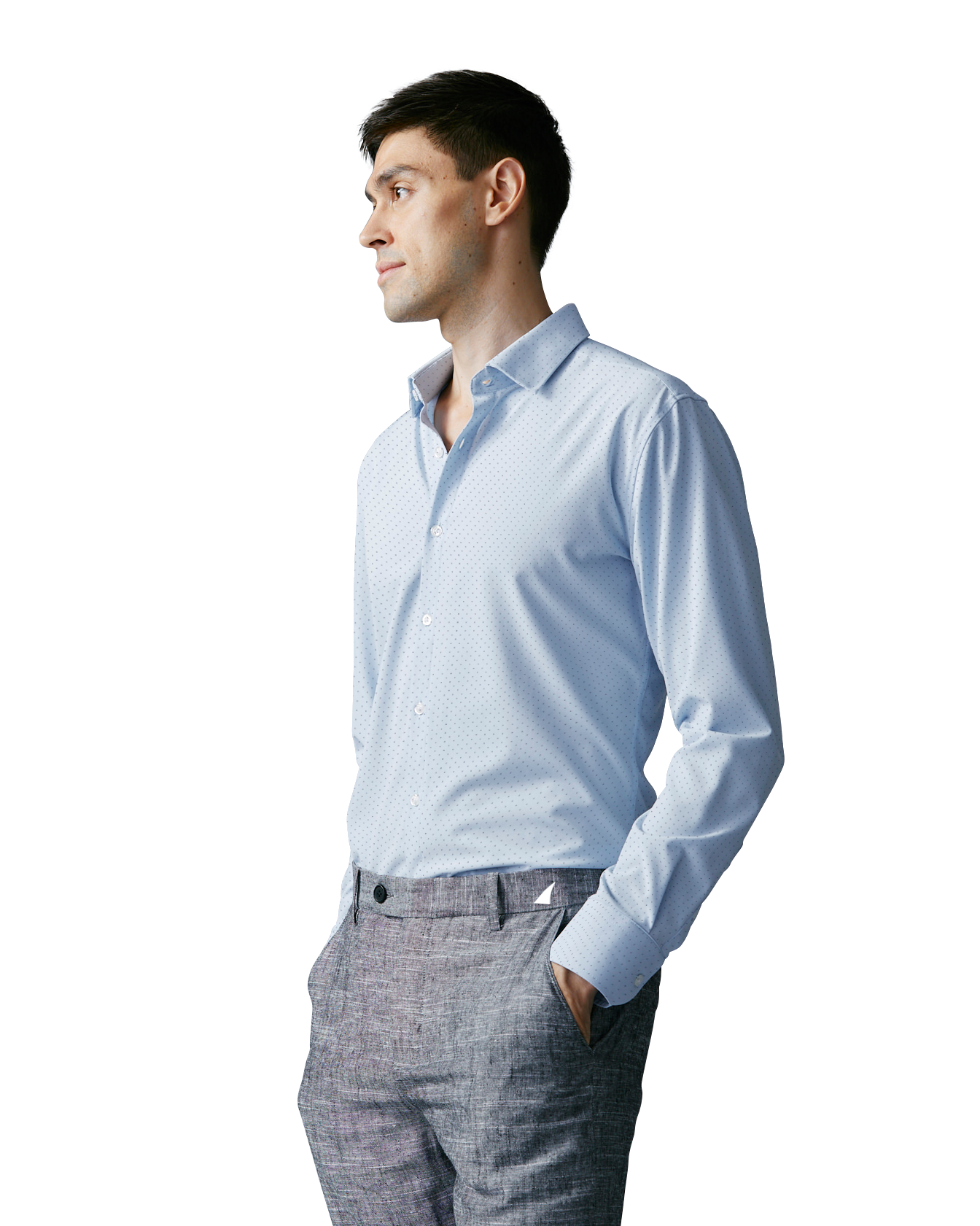 Performance Dress Shirts for Men Moisture Wicking, Wrinkle Free L / | Alloy Pin Dot Performance Dress Shirts for Men Moisture Wicking, Wrinkle Free L / | Alloy Pin Dot