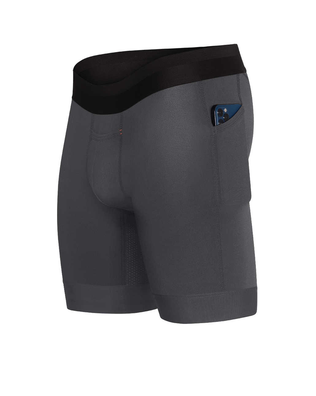 614S, Men's High Waist Compression Shorts - Layer Over Stockings