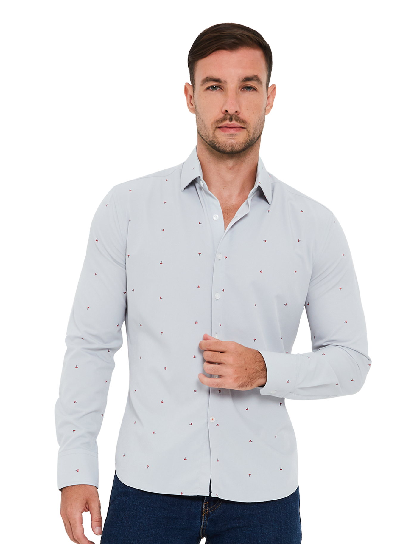 tech dress shirts Buki Men's Performance Dress Shirt - Live Wire Short Sleeve XXL
