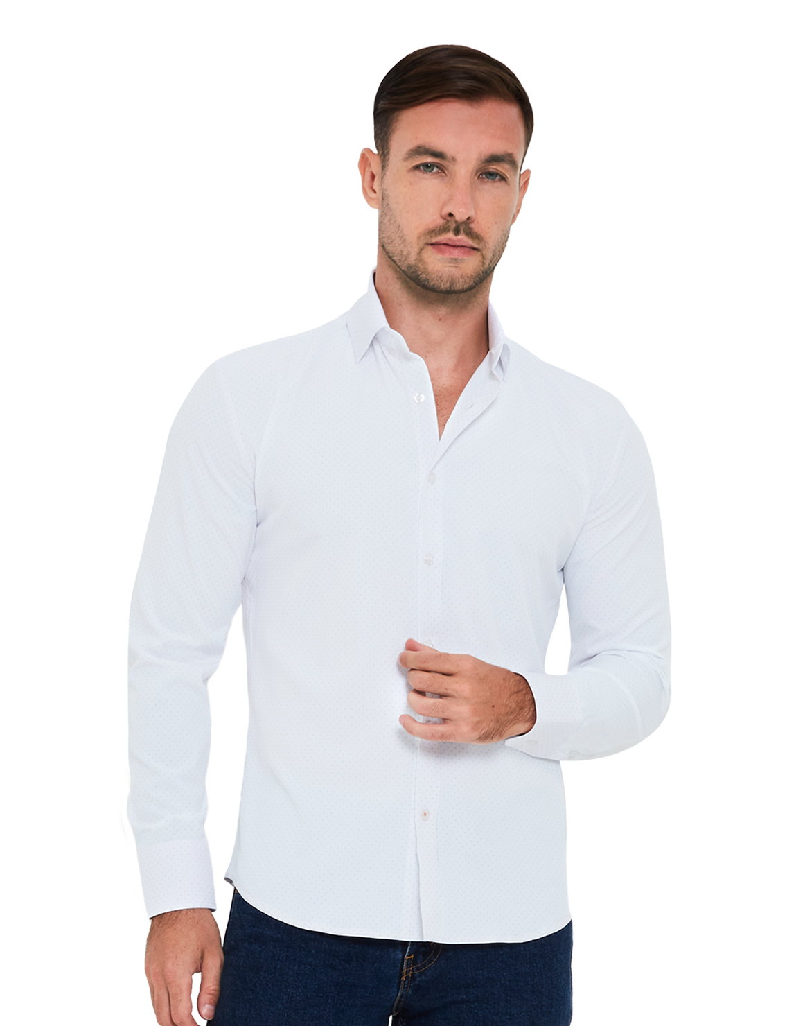 Venture Tech Dress Shirt - Trim Fit - S / Cherries Venture Tech Dress Shirt - Trim Fit - S / Cherries