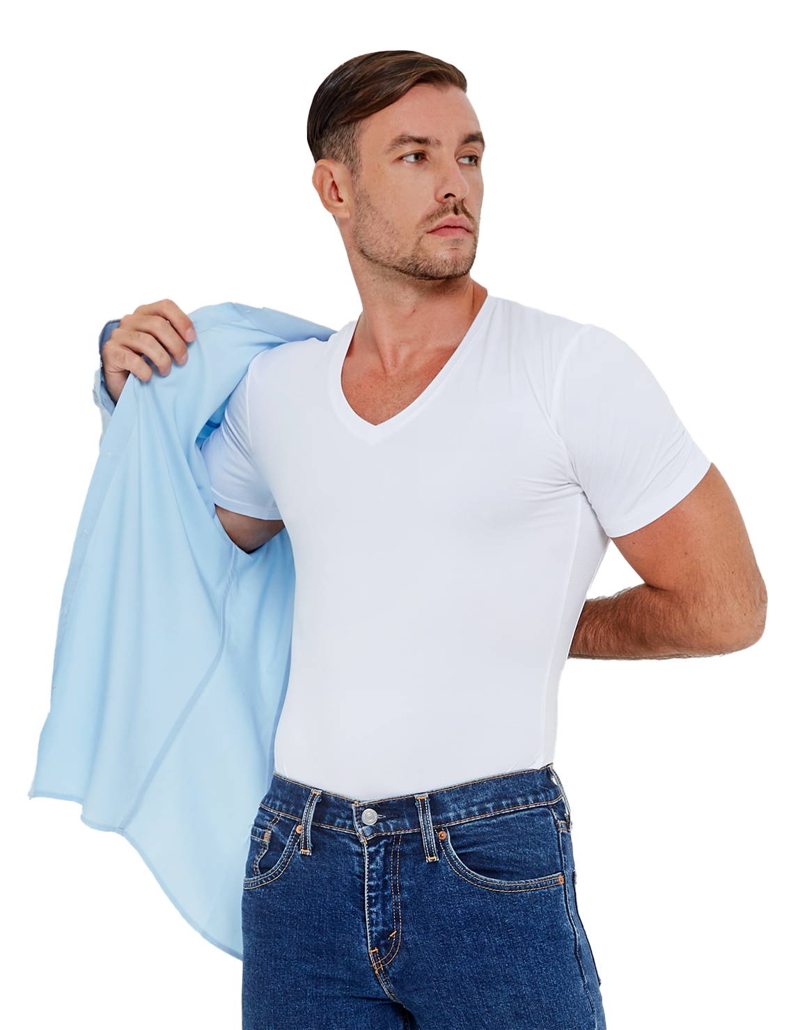 Re Luxe AirWeight Undershirt Deep V Gift