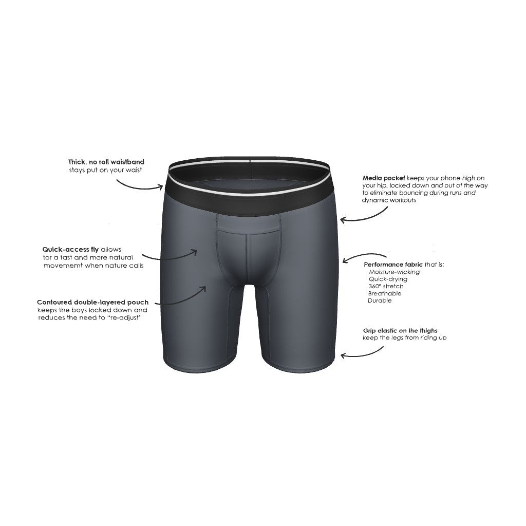 HOPLYNN 4/6 Pack Compression Shorts Men Underwear Spandex Sport Shorts  Athletic