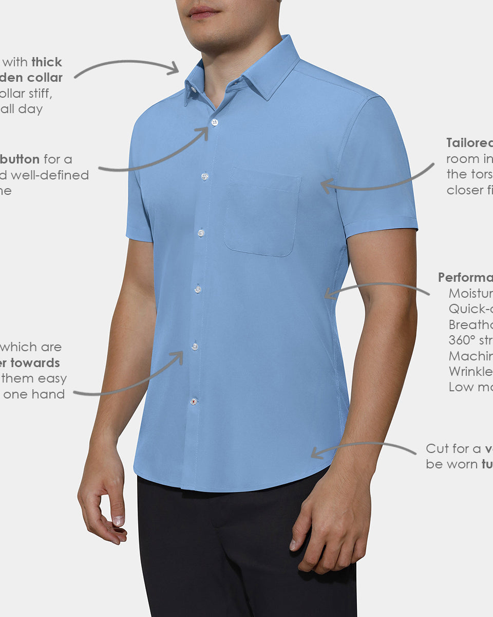 all citizens dress shirt review Performance Dress Shirts for Men Moisture Wicking, Wrinkle Free M /