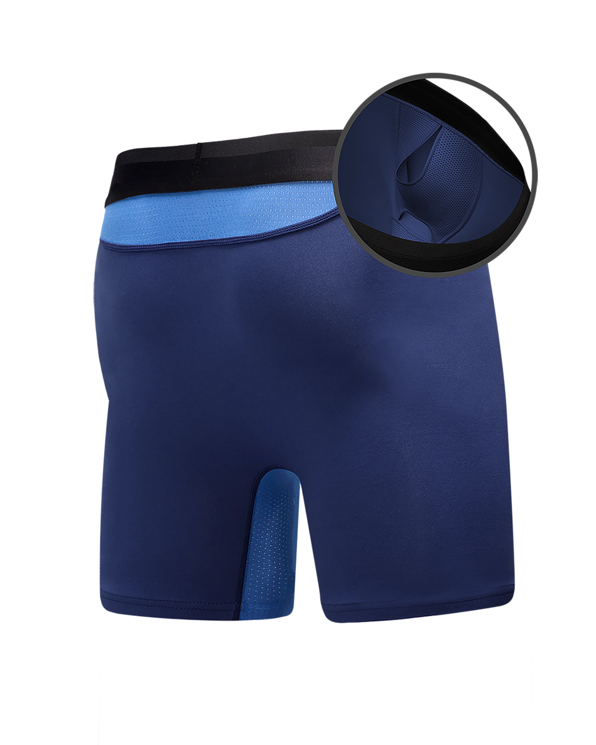 All Citizens Re:Luxe Paradise Pocket Ball Pouch Boxer Briefs w/fly,  Performance Fabric, No Ride Up Legs, Anti-Chafing at  Men's Clothing  store